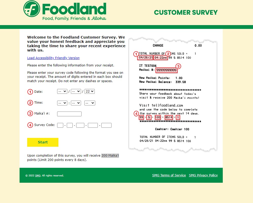 Foodland Survey